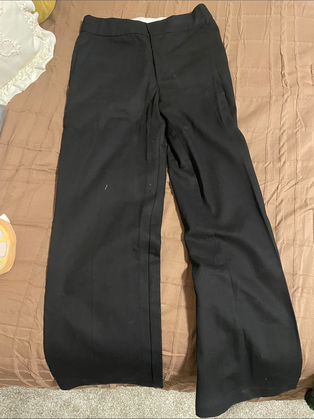 Edikted Black Straight-Leg Dress denim Pants
